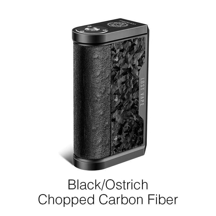 Lost Vape CENTAURUS DNA250C - Black/Ostrich - Chopped Carbon Fiber -