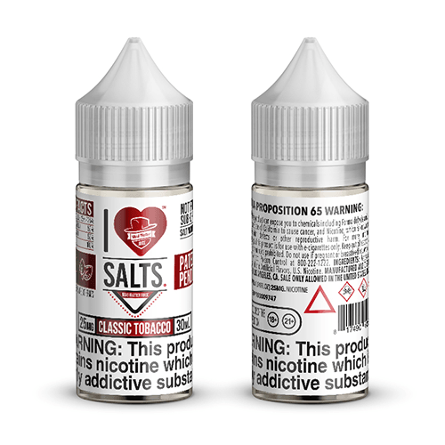 Mad Hatter I Love Salts Classic Tobacco 30ml Nic Salt Vape Juice Salt Nic Pod Vape Juice