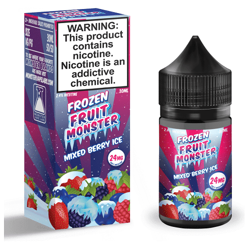 Mixed Berry Ice 30ml Nic Salt Vape Juice - Frozen Fruit Monster Salt Nic Pod Vape Juice
