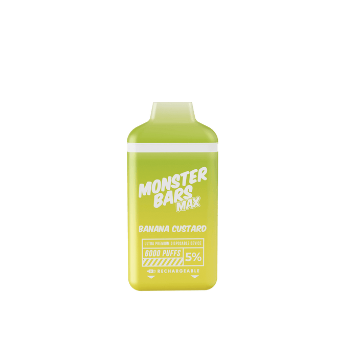 Monster Bar MAX Disposable Vape (5% 12mL) - Banana Custard
