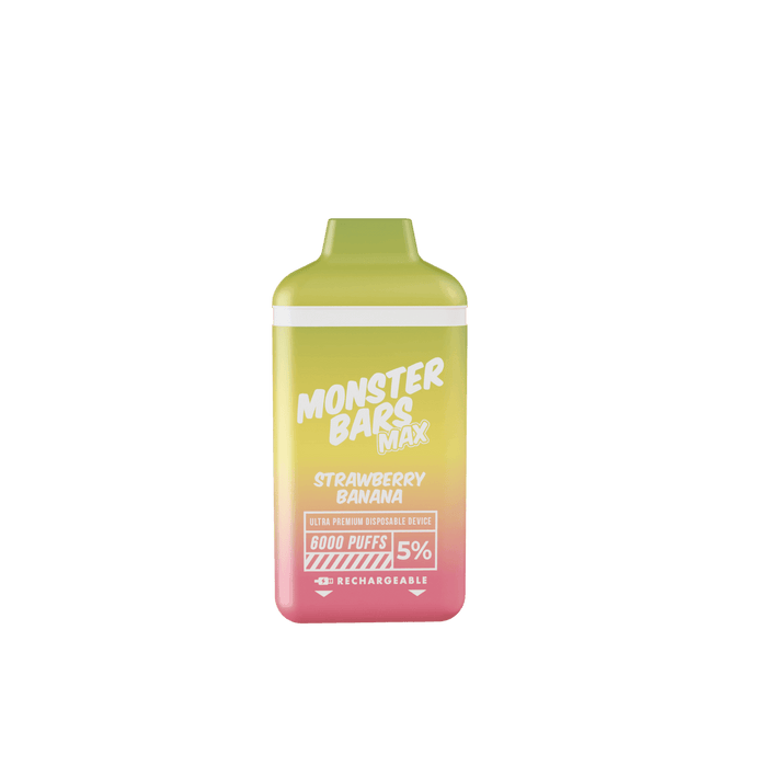 Monster Bar MAX Disposable Vape (5% 12mL) - Strawberry Banana