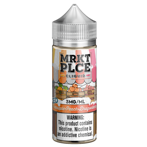 MRKT PLCE Iced Pineapple Peach Dragonberry 100ml Vape Juice - 0mg