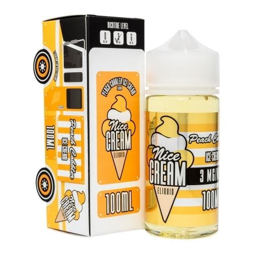 Nice Cream Peach Cobbler Ice Cream 100ml Vape Juice E Liquid
