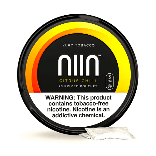 NIIN Tobacco-Free Nicotine Pouches - Single Can - Citrus Chill 3MG -