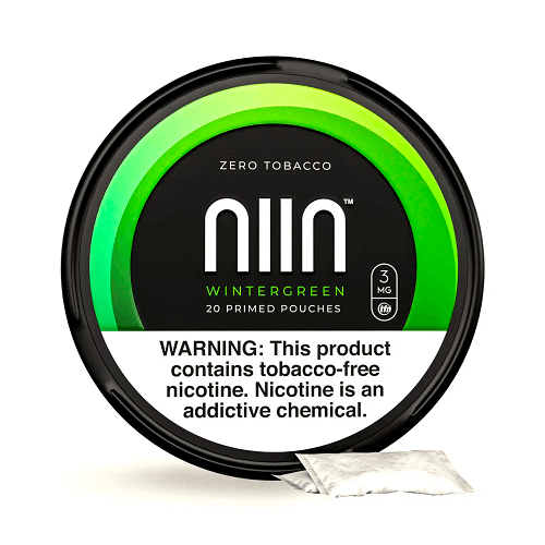 NIIN Tobacco-Free Nicotine Pouches - Single Can - Wintergreen 3MG -