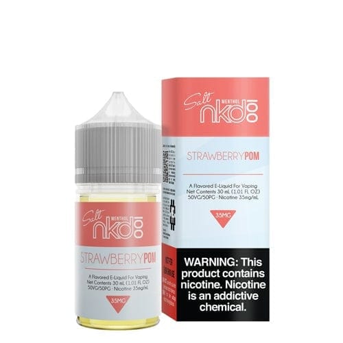 NKD 100 Salt Menthol Strawberry POM 30ml Nic Vape Juice (Previously