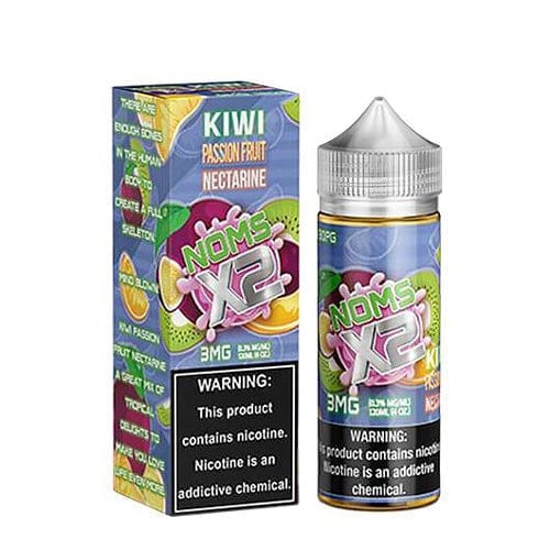Noms X2 Kiwi Passion Fruit Nectarine 120ml Vape Juice E Liquid