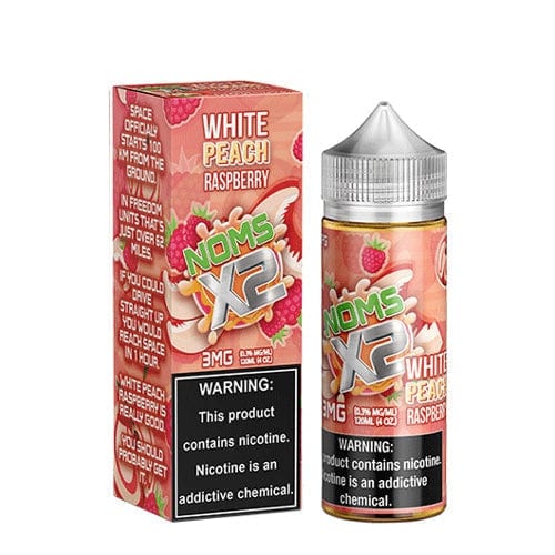 Noms X2 White Peach Raspberry 120ml Vape Juice E Liquid