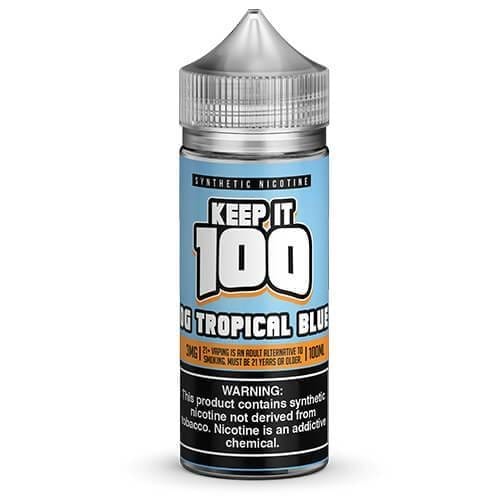OG Tropical Blue 100ml Synthetic Nicotine Vape Juice - Keep It 100 E Liquid