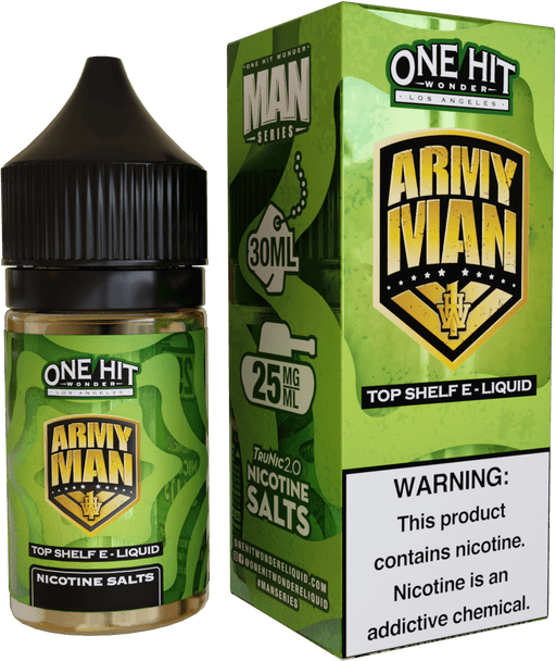 One Hit Wonder Army Man 30ml Nic Salt Vape Juice Salt Nic Pod Vape Juice