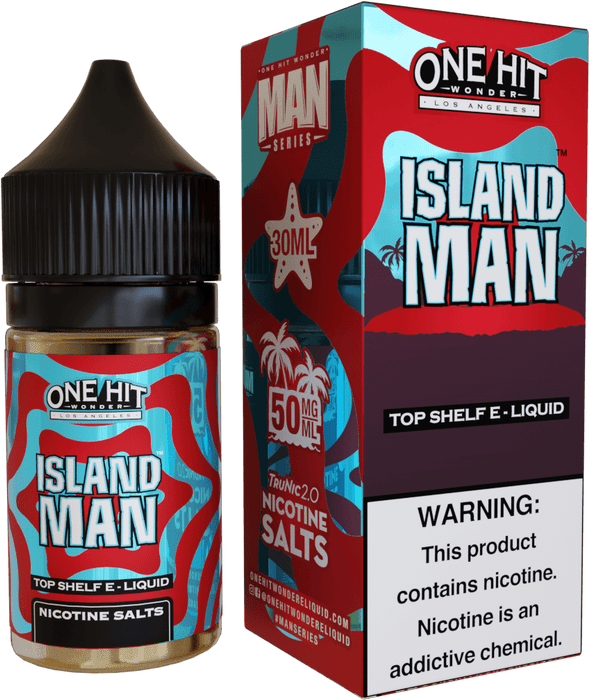 One Hit Wonder Island Man 30ml Nic Salt Vape Juice Salt Nic Pod Vape Juice