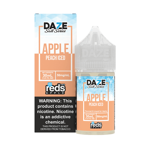 Peach ICED 30ml TF Nic Salt Vape Juice - Red's Apple Salt Nic Pod Vape Juice