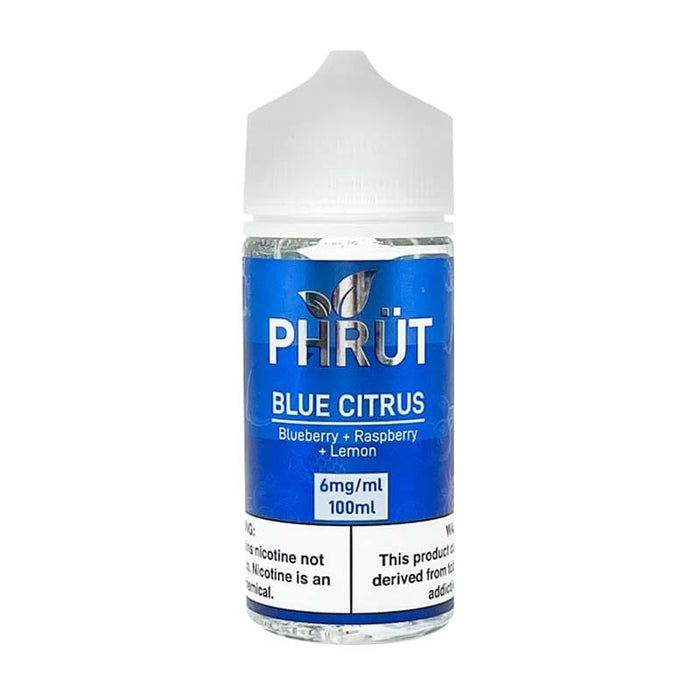 PHRUT Synthetics Blue Citrus 100ml TF Vape Juice E Liquid