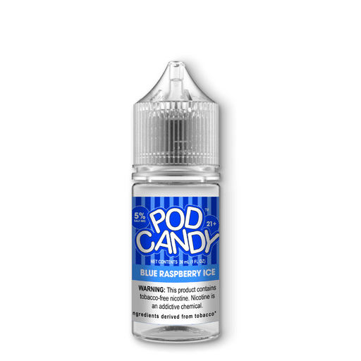 Pod Candy Blue Raspberry Ice 30ml TF Nic Salt Vape Juice - 50mg