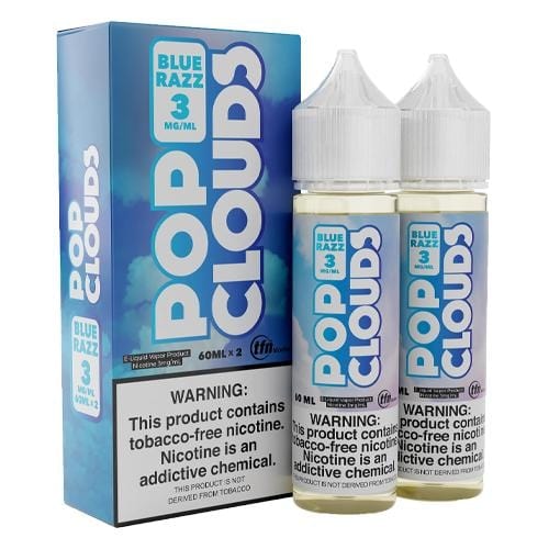 Pop Clouds Blue Razz 2x60ml TF Vape Juice E Liquid