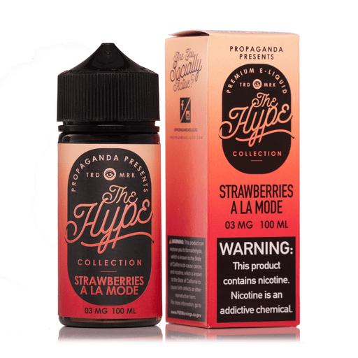The Hype Synthetic Strawberries A La Mode Vape Juice 100ml