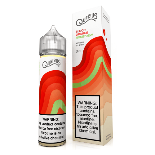 Qurious Blood Orange Honeydew 60ml Synthetic Nicotine Vape Juice E Liquid