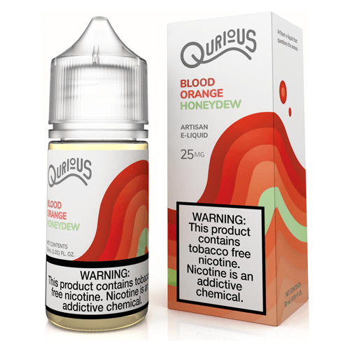 Qurious Salts Blood Orange Honeydew 30ml Synthetic Nic Salt Vape Juice Salt Nic Pod Vape Juice