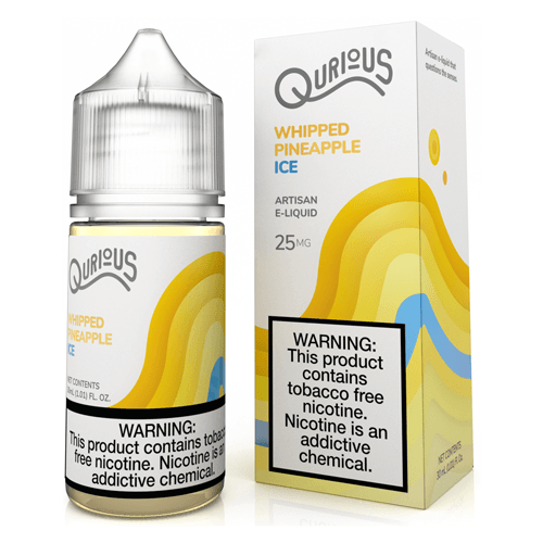 Qurious Salts Whipped Pineapple Ice 30ml Synthetic Nic Salt Vape Juice Salt Nic Pod Vape Juice
