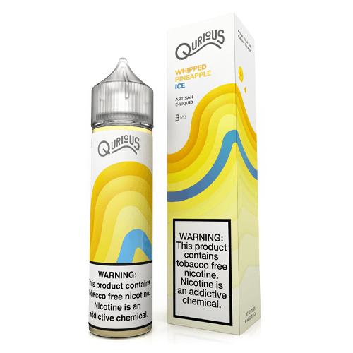Qurious Whipped Pineapple Ice 60ml Synthetic Nicotine Vape Juice E Liquid