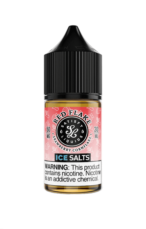 Satisfy E-Liquids Red Flake On Ice 30ml Nic Salt Vape Juice Salt Nic Pod Vape Juice