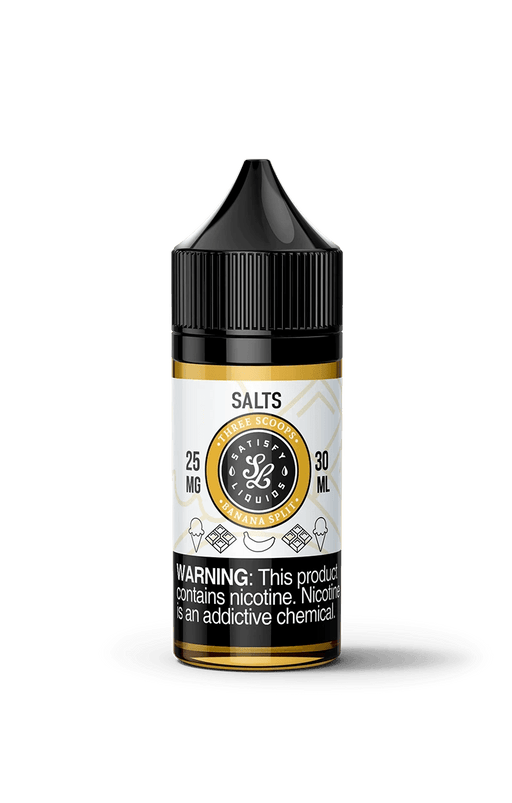 Satisfy E-Liquids Three Scoops 30ml Nic Salt Vape Juice Salt Nic Pod Vape Juice