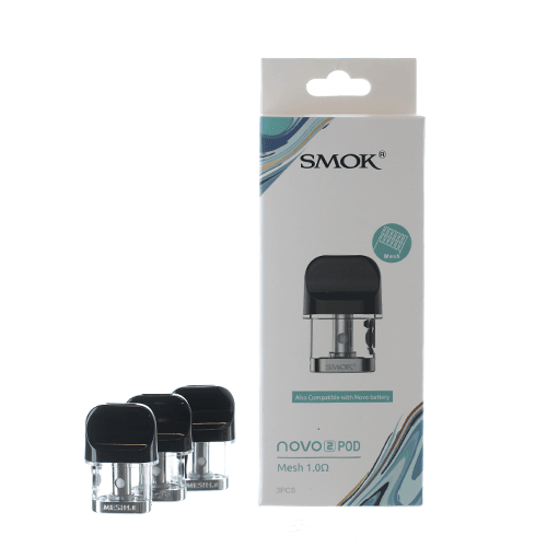 SMOK Novo 2 Replacement Pods (Pack of 3) - 1.0ohm Mesh Coil - Vape