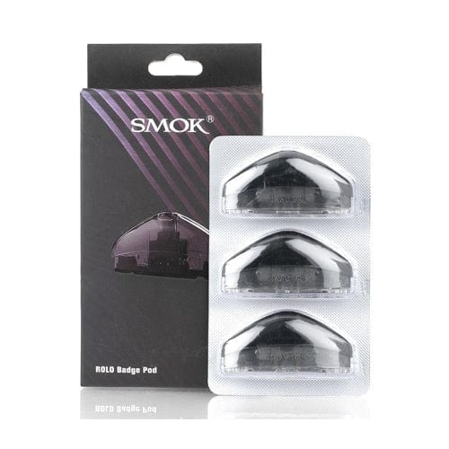 SMOK ROLO Badge Pod Cartridge (Pack of 3) - Transparent Black - Pods -