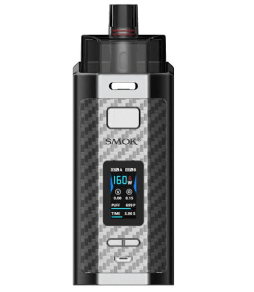 SMOK RPM160 160W Pod Mod Kit - Limited Edition Silver Carbon Fiber -