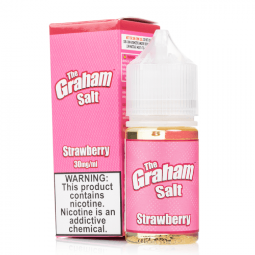 Strawberry 30ml Nic Salt Vape Juice - The Graham Salt Nic Pod Vape Juice
