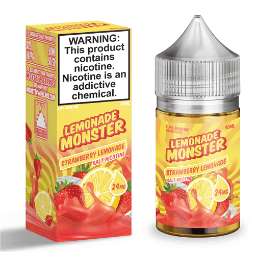 Strawberry Lemonade 30ml Nic Salt Vape Juice - Lemonade Monster Salt Nic Pod Vape Juice