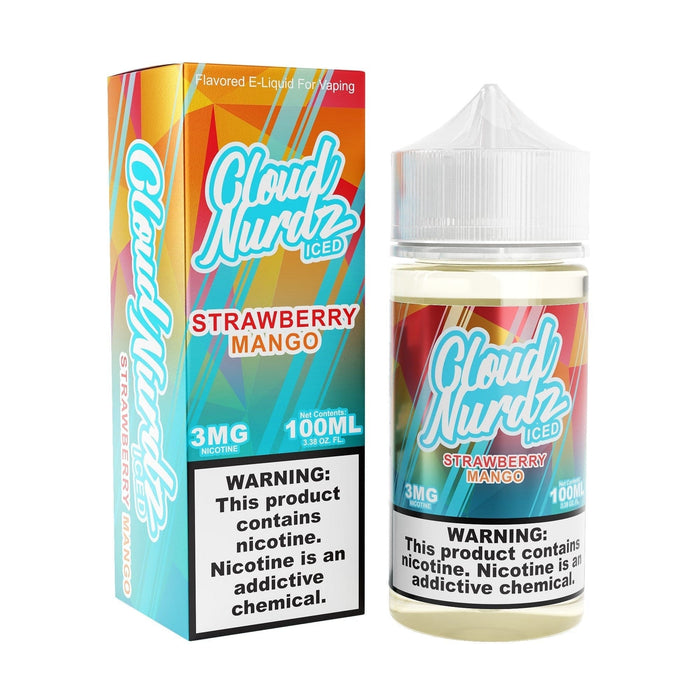 Strawberry Mango Iced 100ml Vape Juice - Cloud Nurdz E Liquid