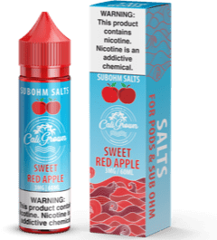 Sweet Red Apple 60ml Vape Juice - California Grown Sub-Ohm Salts E Liquid