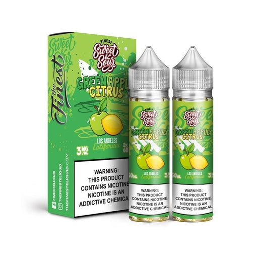 The Finest Green Apple Citrus 2x 60ml Vape Juice E Liquid