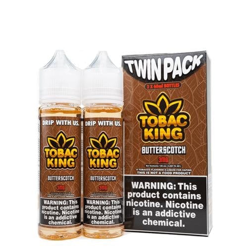 Tobac King Twin Pack Butterscotch 2x 60ml Vape Juice E Liquid