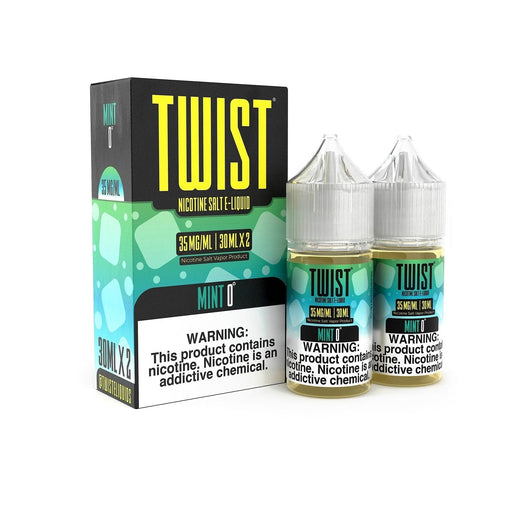 Twist E-Liquid Mint 0° (Previously Arctic Cool Mint) 2x30ml Nic Salt Vape Juice Salt Nic Pod Vape Juice