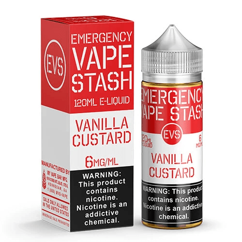 Vanilla Custard 120ml Vape Juice - Emergency Vape Stash E Liquid