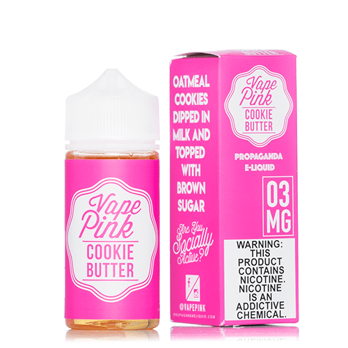 Vape Pink Cookie Butter 100ml Juice - 0MG