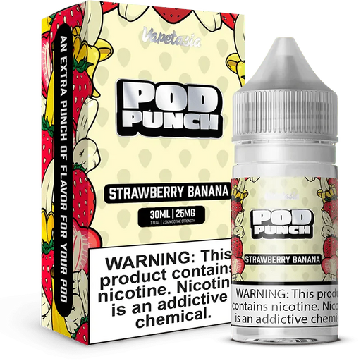 Vapetasia Pod Punch Strawberry Banana Nic Salt Vape Juice 30ml